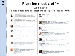 2              Plus rien n’est « off »
                          Cas d’étude :
    le grand déballage des élections de la présidence de l’UMP
 