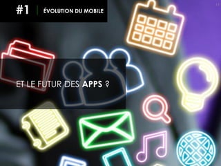 13
ET LE FUTUR DES APPS ?
ÉVOLUTION DU MOBILE#1
 