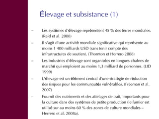 Tendances et facteurs de production et de commerce du bétail en Afrique sub-saharienne
