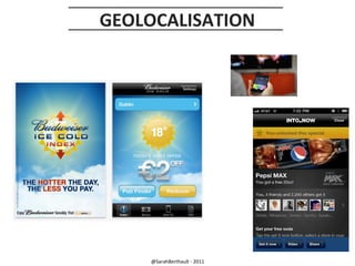 GEOLOCALISATION

@SarahBerthault - 2011

 