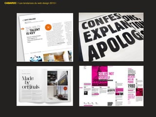 | Les tendances du web design 2015 |
 