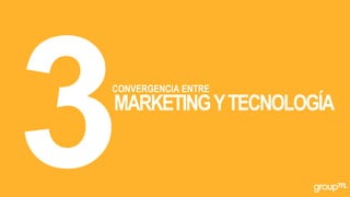 CONVERGENCIA ENTRE
MARKETINGYTECNOLOGÍA
 