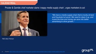 Procter & Gamble chief marketer slams 'crappy media supply chain