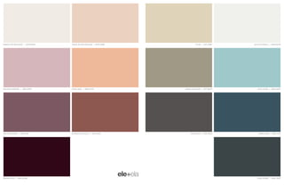 Toque Bacnor Raceeefnrst | 60YR 83/009 de Noz Maacdos | 80YR 67/085 
Malva de Invenor | 70RR 57/070 Caorl Rael | 80YR 57/179 
Raiz de Roseira | 70RR 16/116 Estrada de Tijolos | 30YR 18/212 
Marrom Açaí | 84RR 05/082 
Pilar | 40YY 67/087 
Gota de Pérola | 30BB 83/018 
Azul Chuva | 30BG 56/097 
Meia Noite | 50YR 13/032 
Tempestade | 90BG 11/101 
Cinza Nobre | 30BB 10/019 
Argila de Oleiro | 40YY 38/107 
 