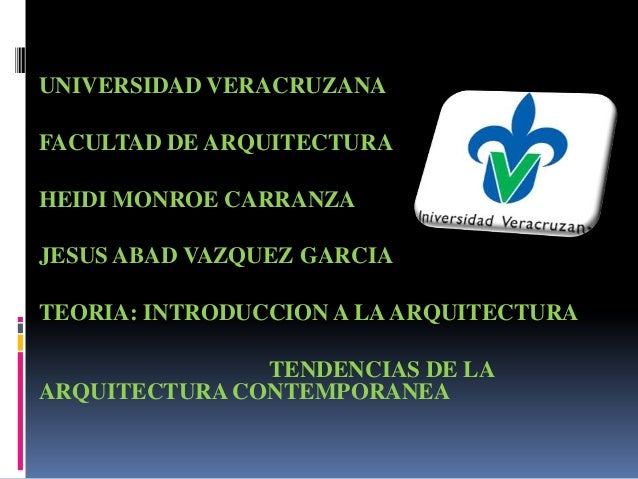 Tendencias de la arquitectura contemporanea