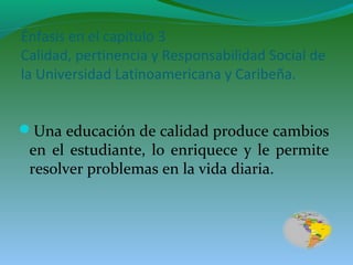 Tendencias de la educación superior en america latina y el caribe | PPT
