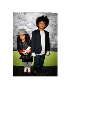 Algunos de los asistentes diminutos se muestra a continuación.
 