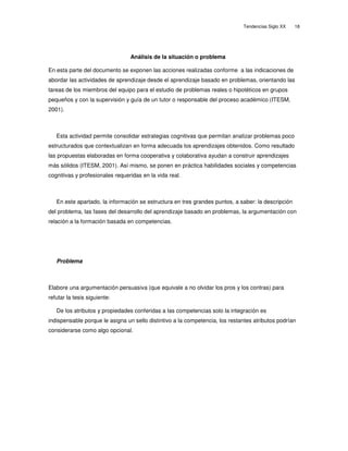 Tendencias educativas del siglo xx