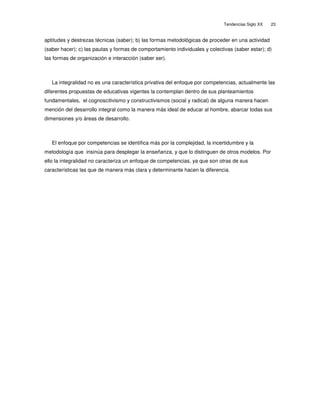 Tendencias educativas del siglo xx