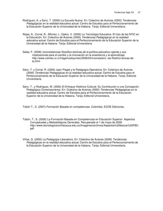 Tendencias educativas del siglo xx