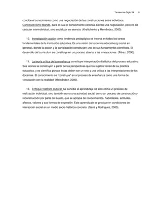 Tendencias educativas del siglo xx