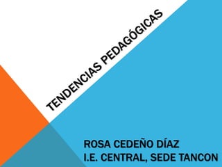 ROSA CEDEÑO DÍAZ
I.E. CENTRAL, SEDE TANCON
 