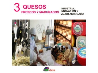 3
.
QUESOS INDUSTRIA,
INNOVACIÓN Y
VALOR AGREGADO
FRESCOS Y MADURADOS
 