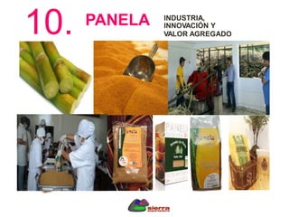 10. PANELA INDUSTRIA,
INNOVACIÓN Y
VALOR AGREGADO
 