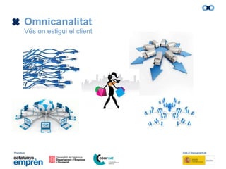 Promotors: Amb el finançament de:
Omnicanalitat
Vés on estigui el client
 
