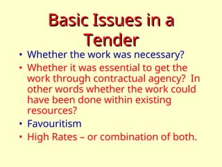 Issue Tender TENDER-Revised vigilance perspective. this helps administration | PPT
