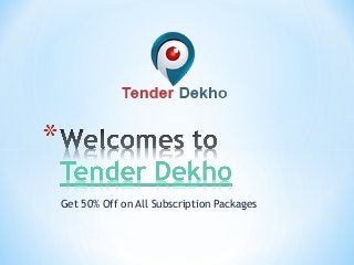 Get 50% Off on All Subscription Packages

 