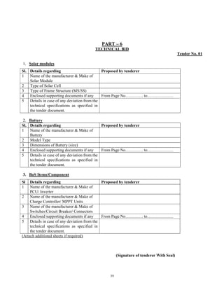 Tender document for solar in Dehradun, Uttarakhand | PDF