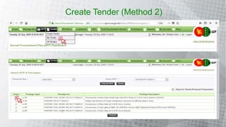 Create Tender (Method 2)
 