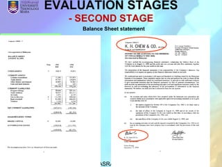 August 29, 2013 NURUL ASRA ABD RAHMAN 25
COURSE OUTCOME
OBJECTIVES
EVALUATION PROCESS
CRITERIA
EVALUATION STAGES
SPECIAL CRITERIA
OTHERS ANALYSIS
ENDORSEMENT
TENDER REPORT
Balance Sheet statement
EVALUATION STAGES
- SECOND STAGE
 