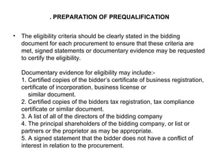 Tendering procedures | PPT
