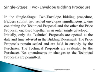 Tendering procedures 1