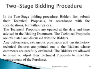Tendering procedures 1