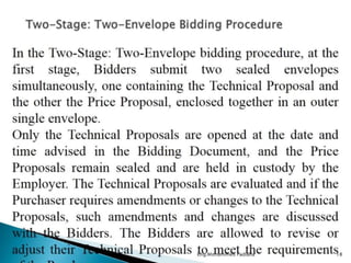 Tendering procedures 1