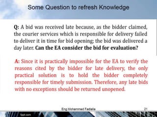 Tendering procedures 1
