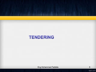 Tendering procedures 1