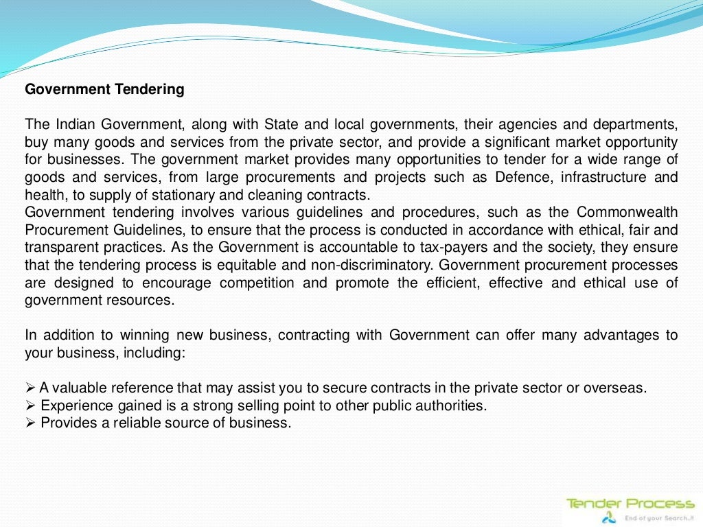 Tender Process A Complete Procurement Guide