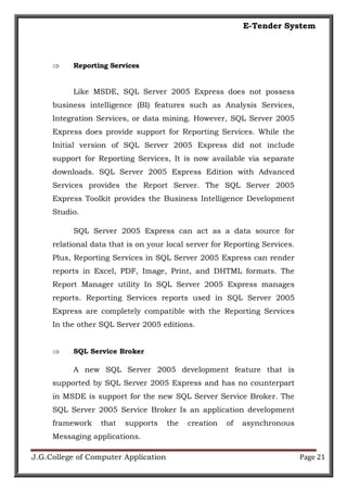 E-Tender System | PDF