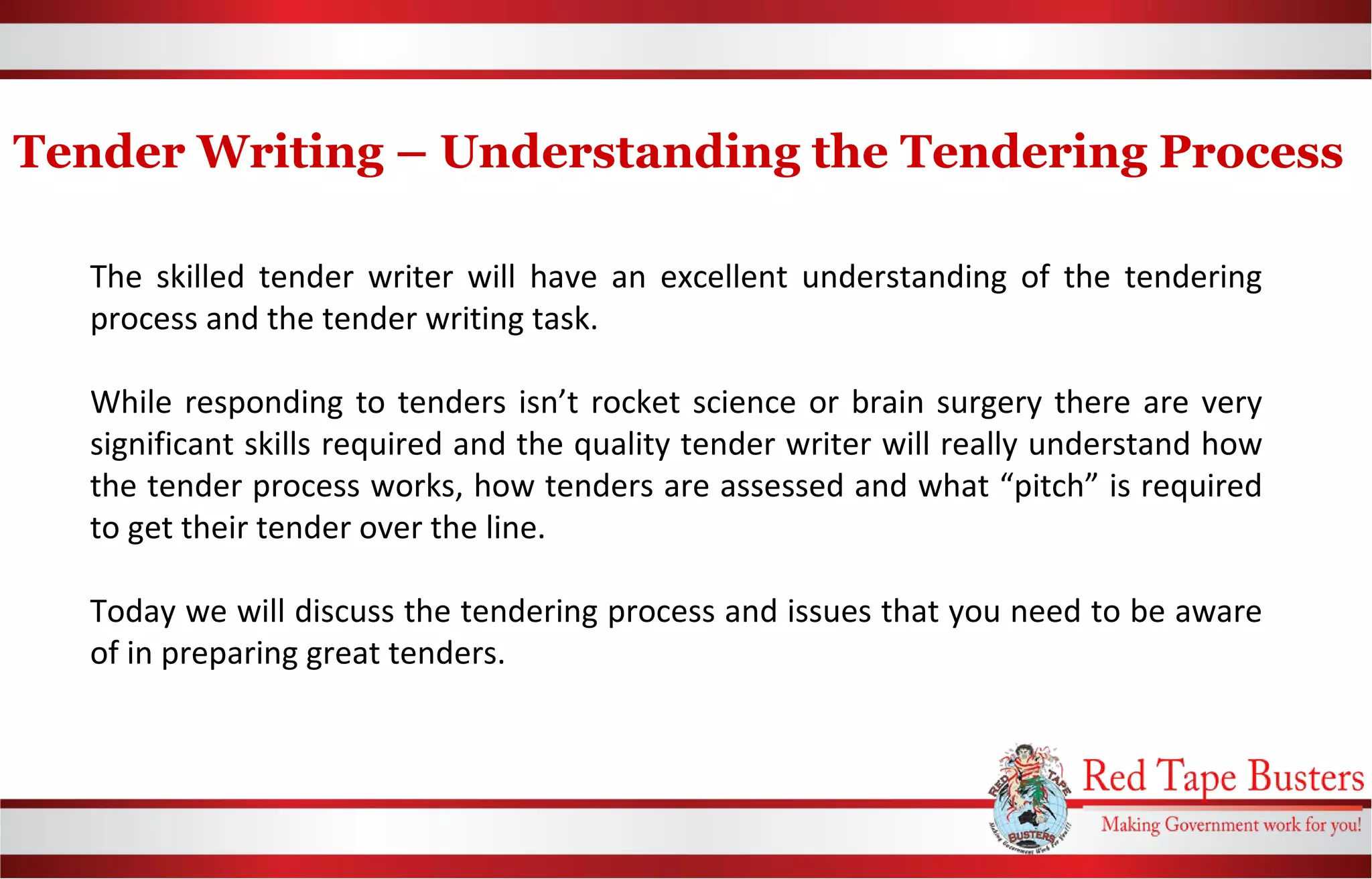 Tendering Process Define – Stages Of Tender Process – ZMHJ