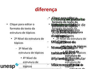 diferença *  Célula tronco adulta  * Célula tronco embrionária  * Pode ser extraída no indivíduo adulto para implante autólogo  * Menor risco da formação de teratomas nos implantes  * Não necessita da destruição obrigatória do embrião (blastocisto) para a sua obtenção  * Por ser pluripotente tem a capacidade de se diferenciar em diversos tipos celulares  * Maior facilidade no cultivo e na diferenciação celular  * Maior resistência a períodos longos de cultura  