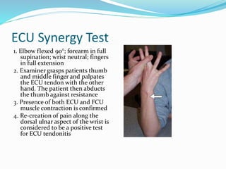 Tendinopathies of wrist and hand | PPTX