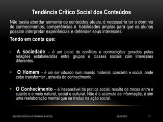 Tendência Crítico Social dos Conteúdos | PPTX