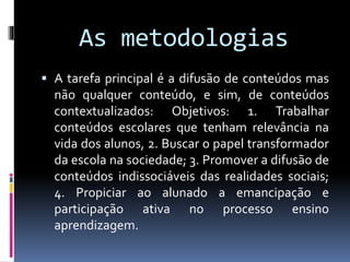 Tendência crítico social dos conteúdos | PPTX