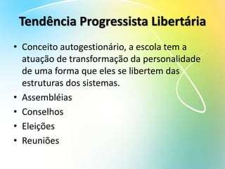 Tendência progressista libertária | PPTX