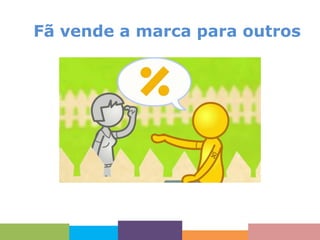 Fã vende a marca para outros

 