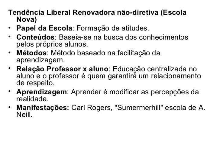 A Tendência Liberal Renovada: Uma Abordagem Não Diretiva – ARJF