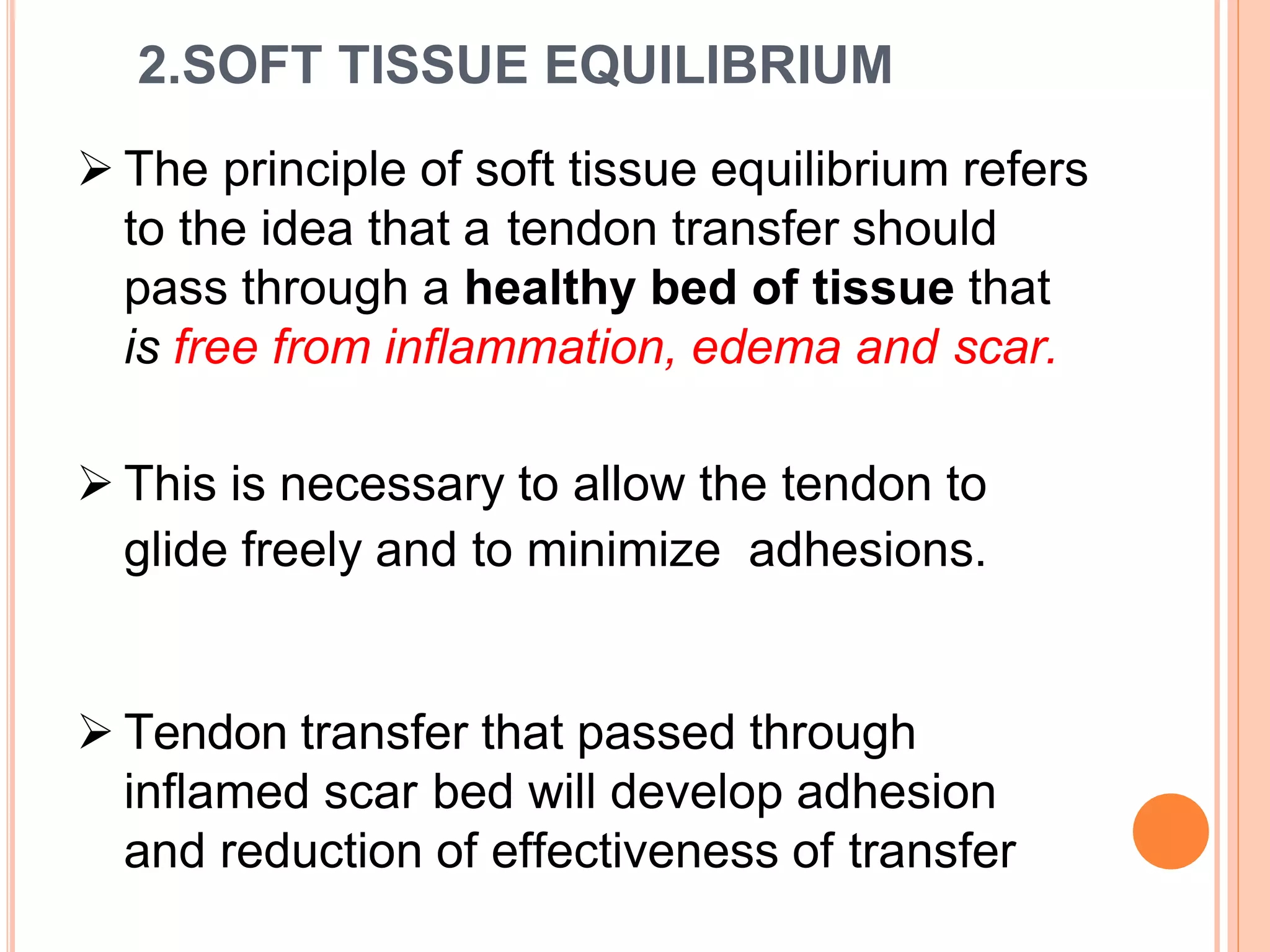 Tendon tranfer
