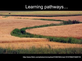 http://www.flickr.com/photos/nicmcphee/31304194/in/set-72157594373420115/ Learning pathways… 
