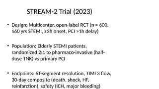 Open Label Vs Rct Tenectaplase Lysis : major trials : Cardiology Journal Club | PPTX