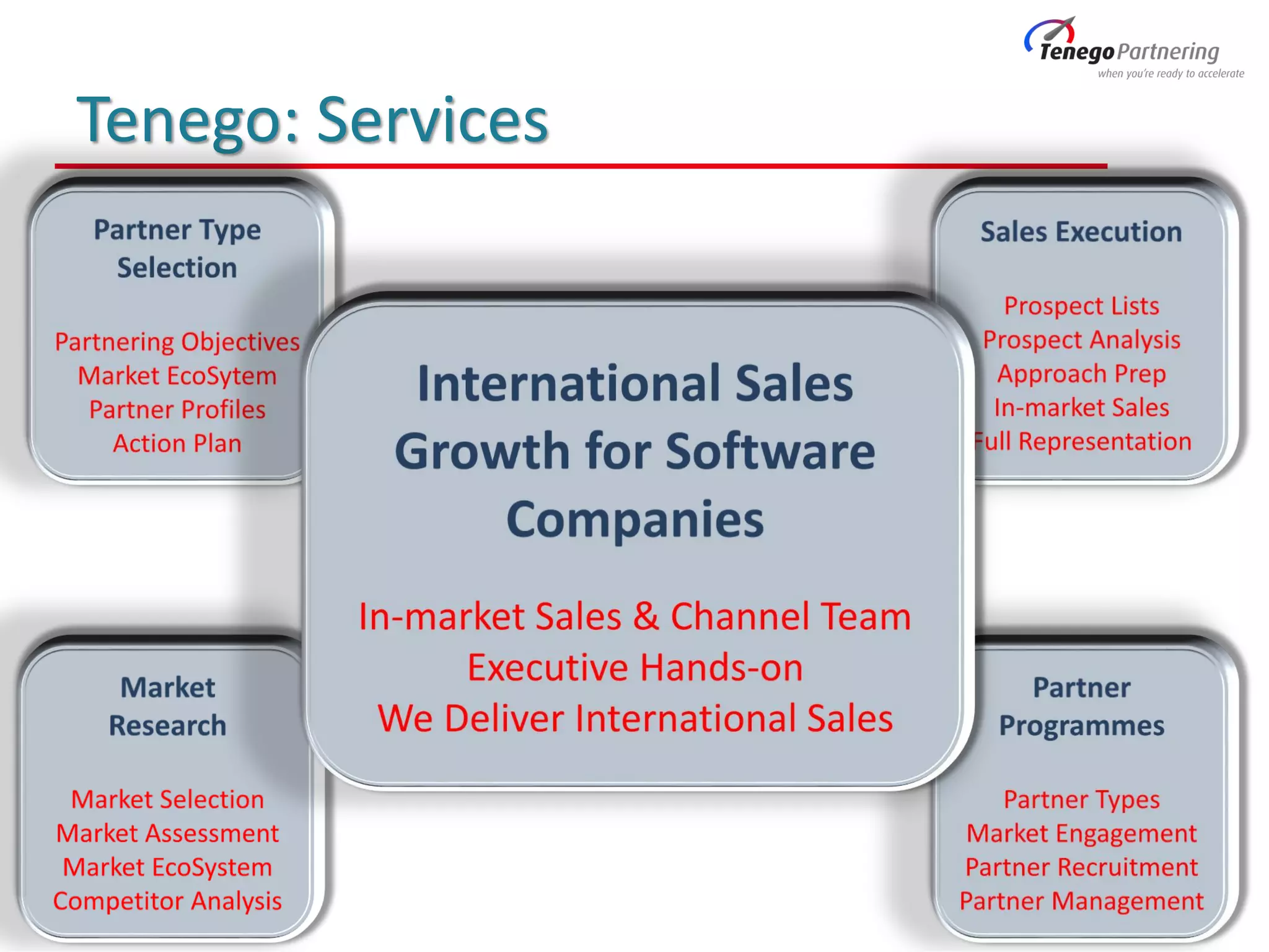 Tenego: Services
 