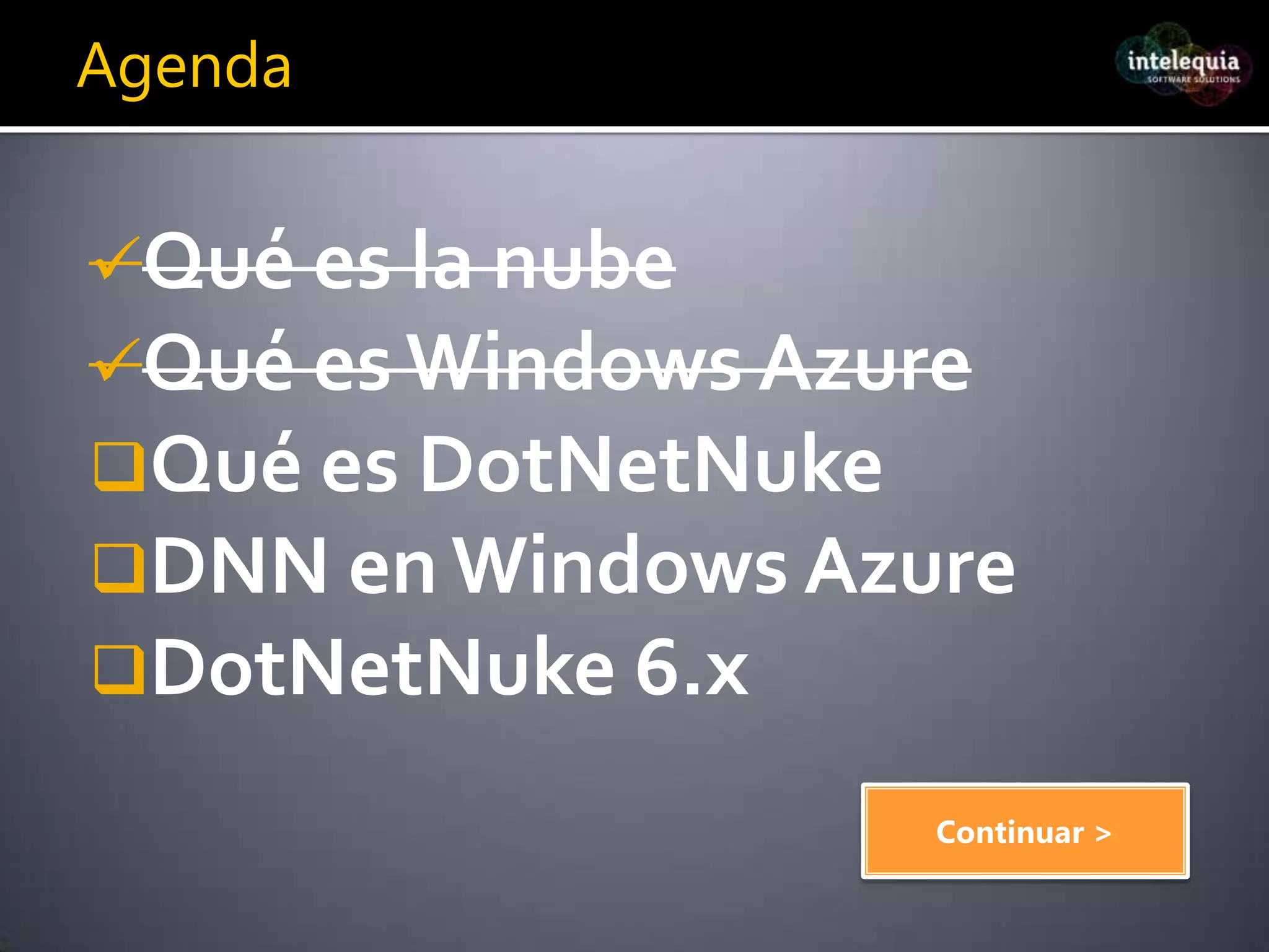 ¿Qué es Windows Azure?