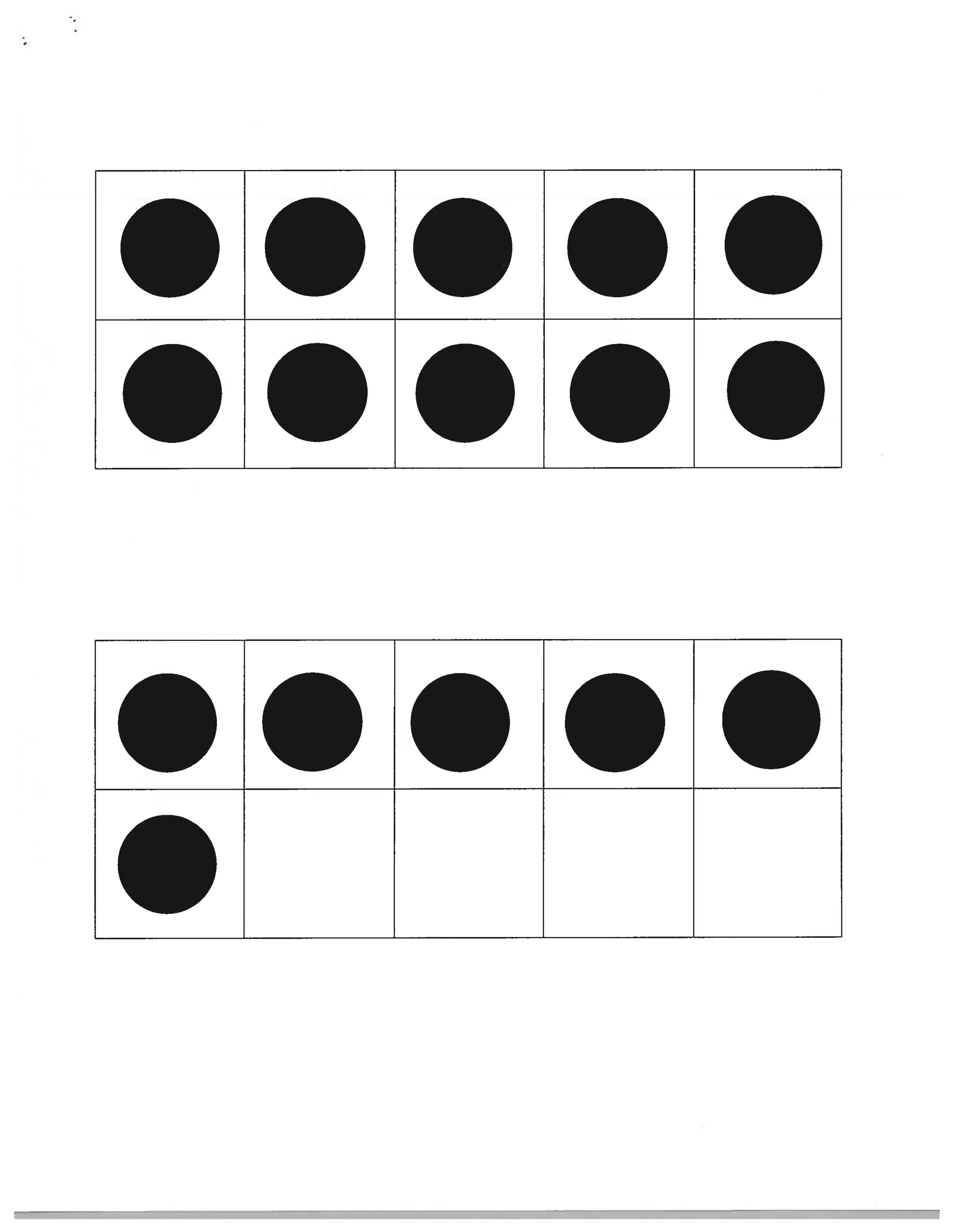 Ten fact game with rhyme and ten frames