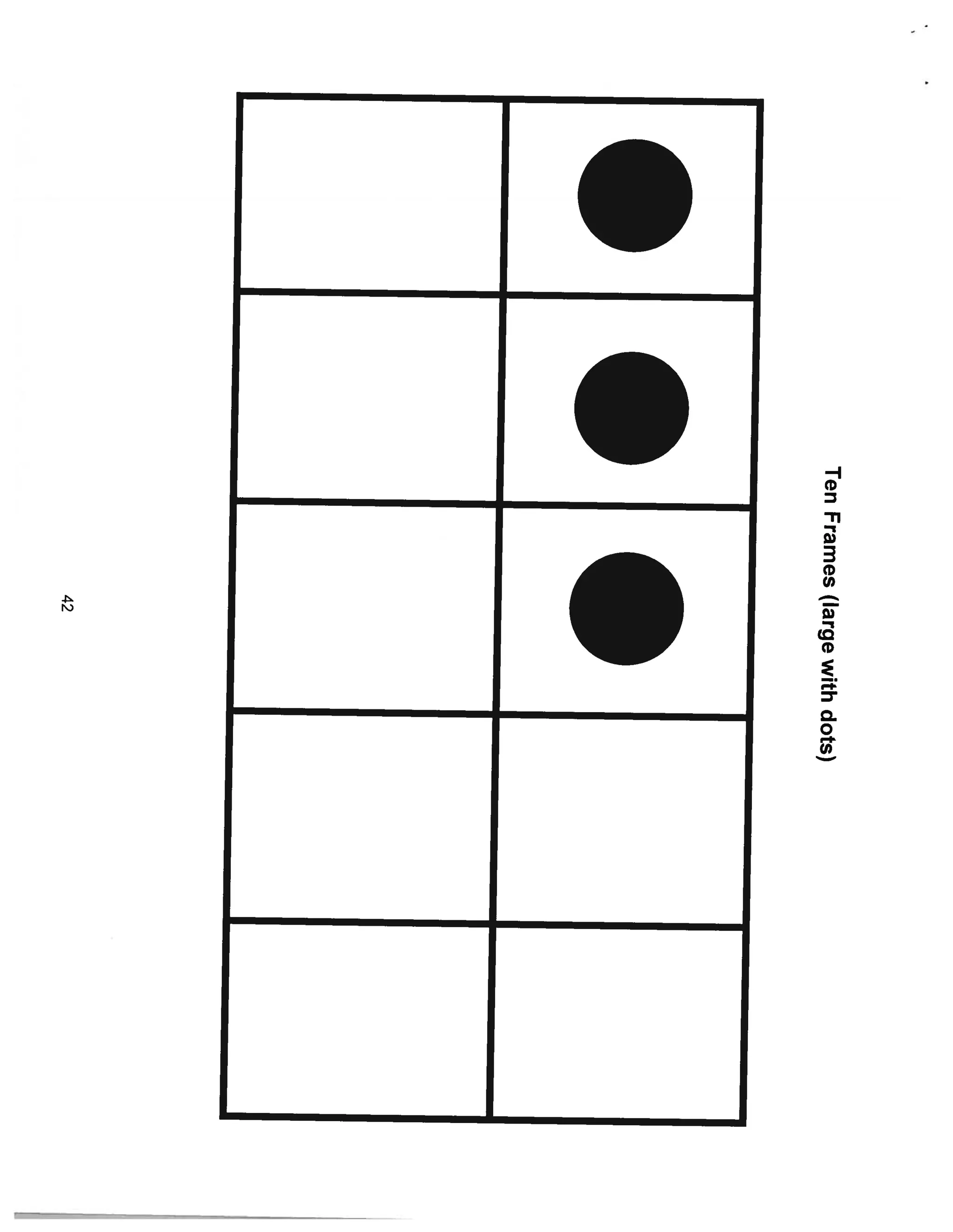 Ten fact game with rhyme and ten frames