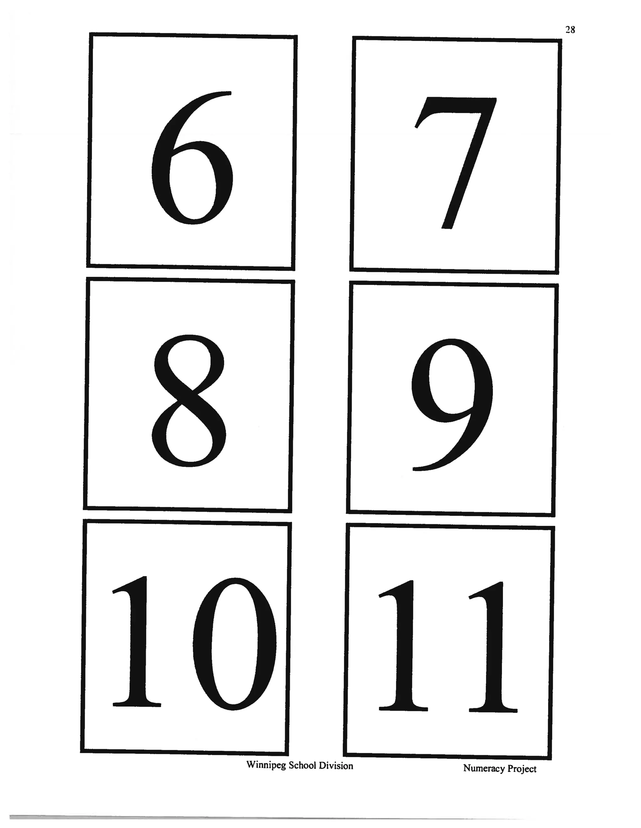 Ten fact game with rhyme and ten frames