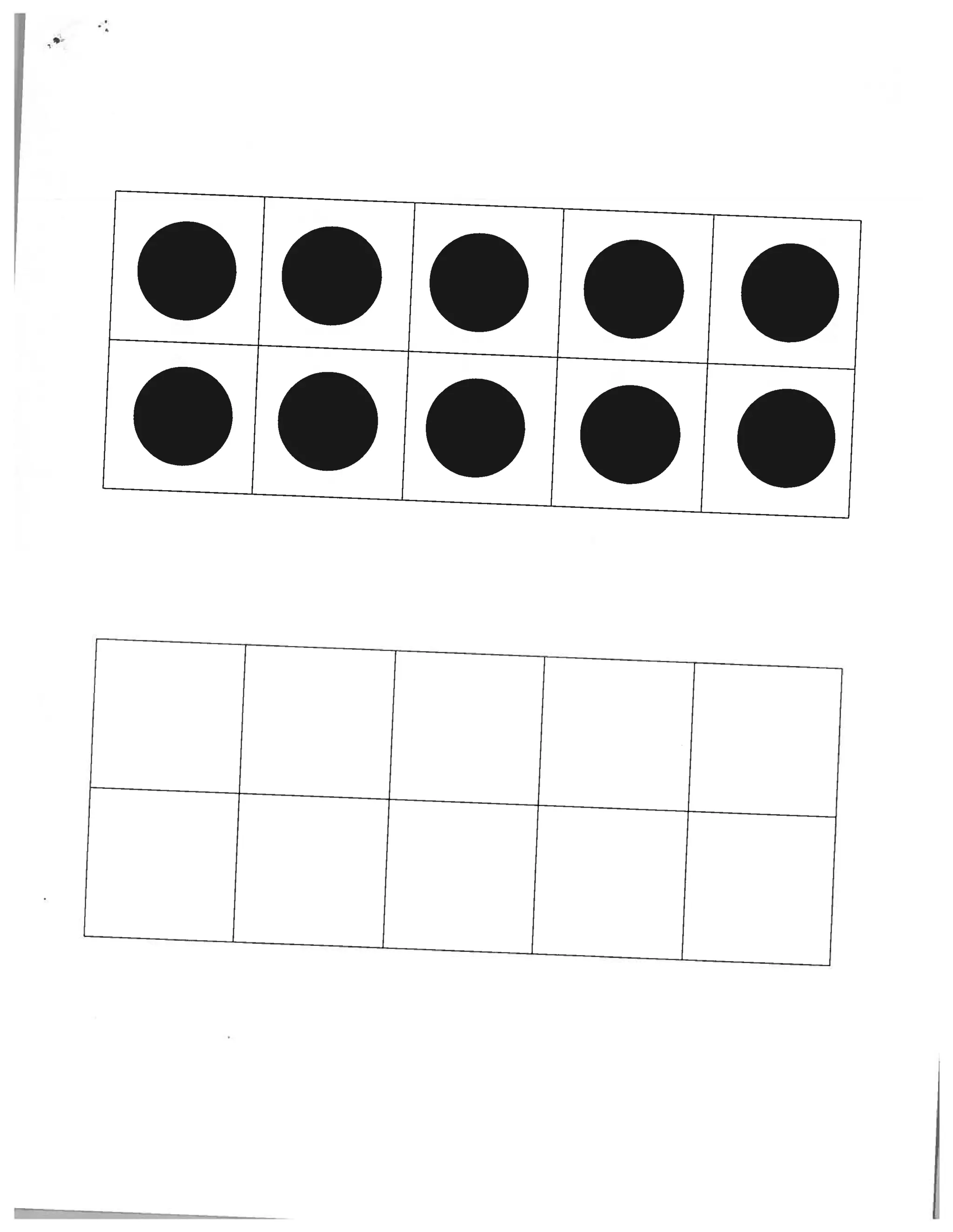 Ten fact game with rhyme and ten frames