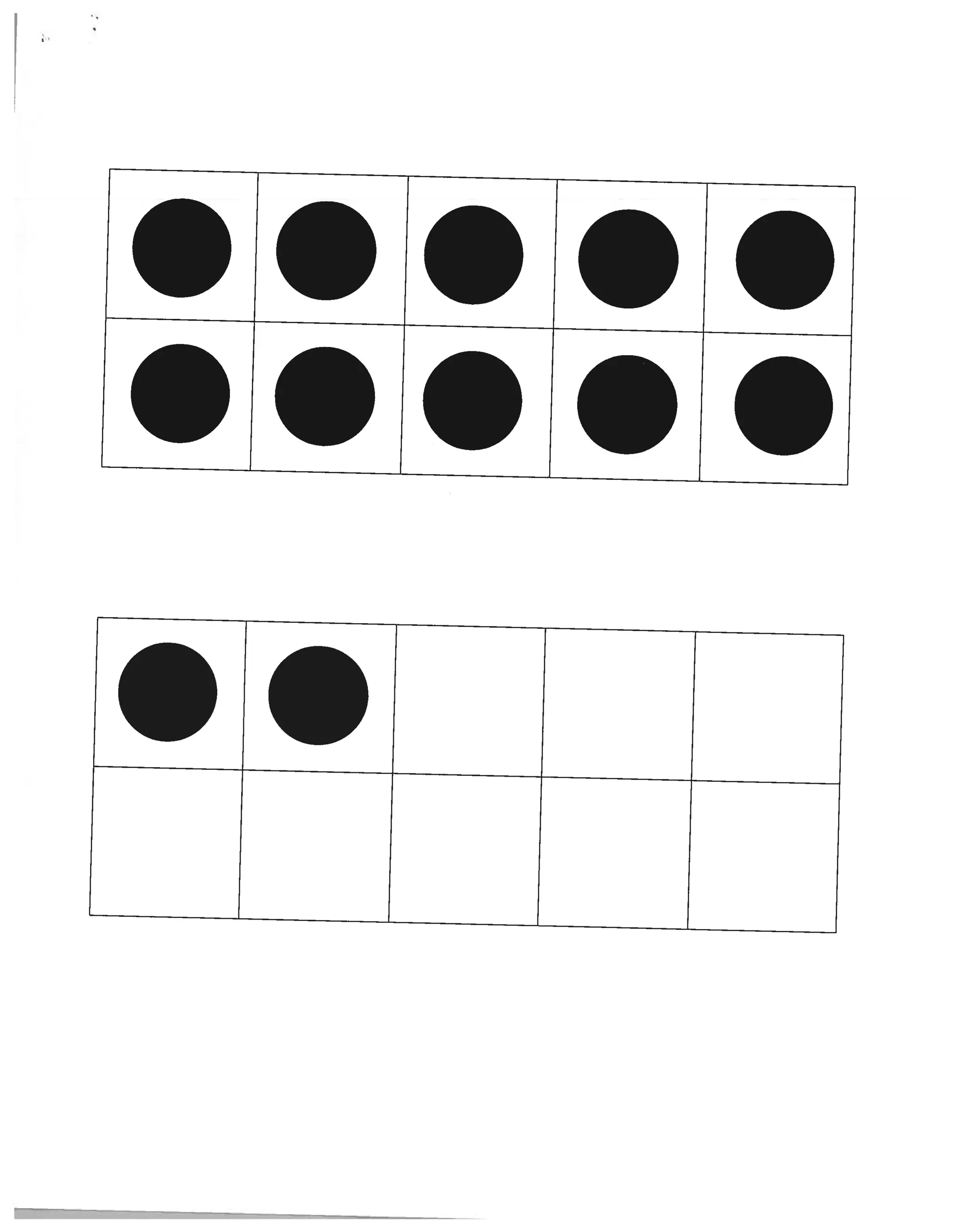 Ten fact game with rhyme and ten frames